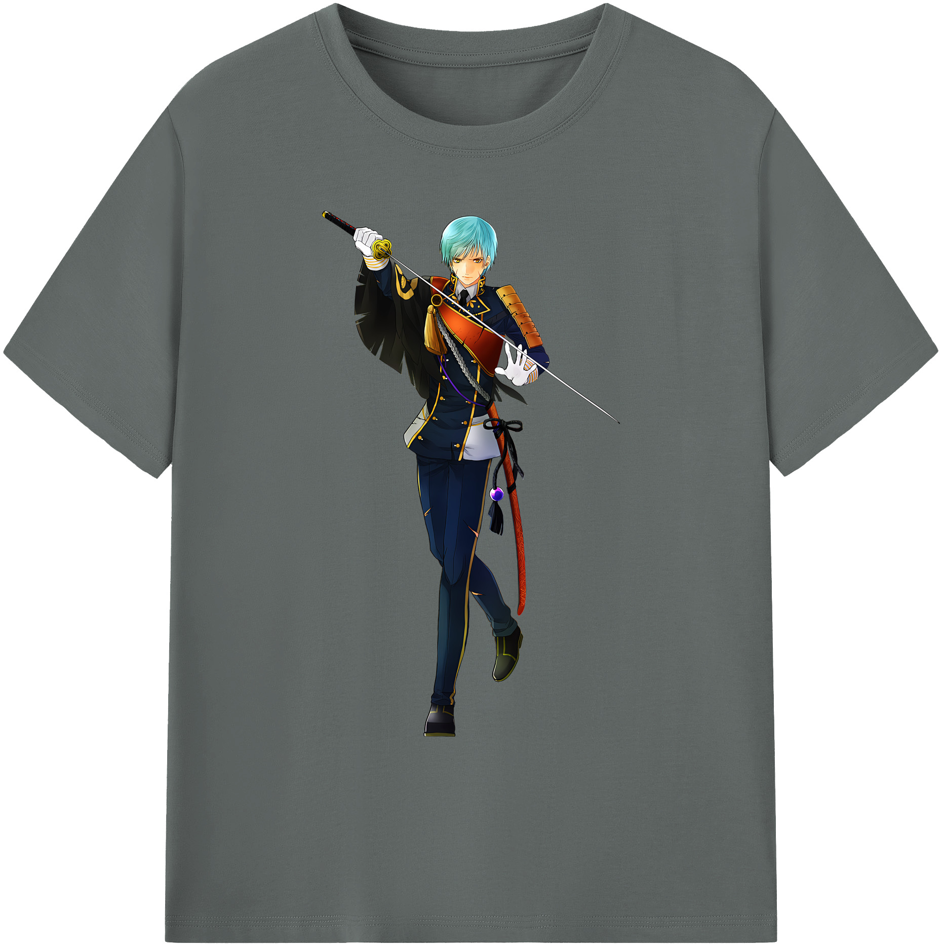 （画像用） 刀剣乱舞 Touken Ranbu 綿100％ メンズ半袖Tシャツ｜肌触りやわらか＆通気性